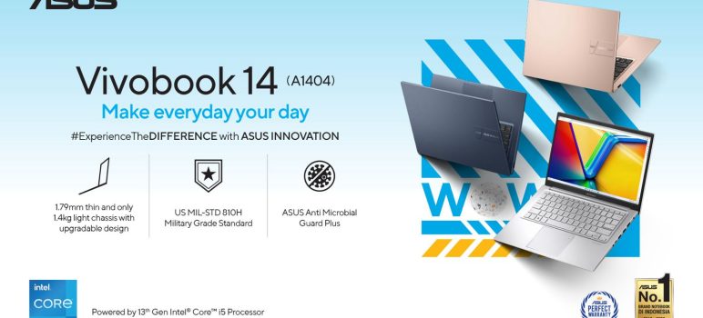 ASUS Vivobook 14 A1404, Laptop Pelajar yang Mendukung Produktivitas